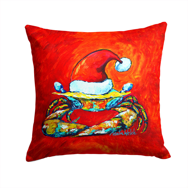 Coussin Crab Crab, H 14 po x l 14 po x P 4 po