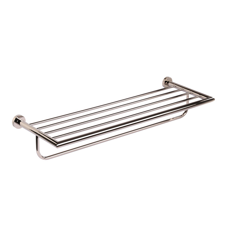 Ronda Towel Rack, Polished Nickel
