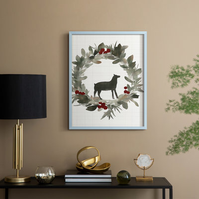 «Christmas Holiday Art CDXI», reproduction encadrée - bois massif