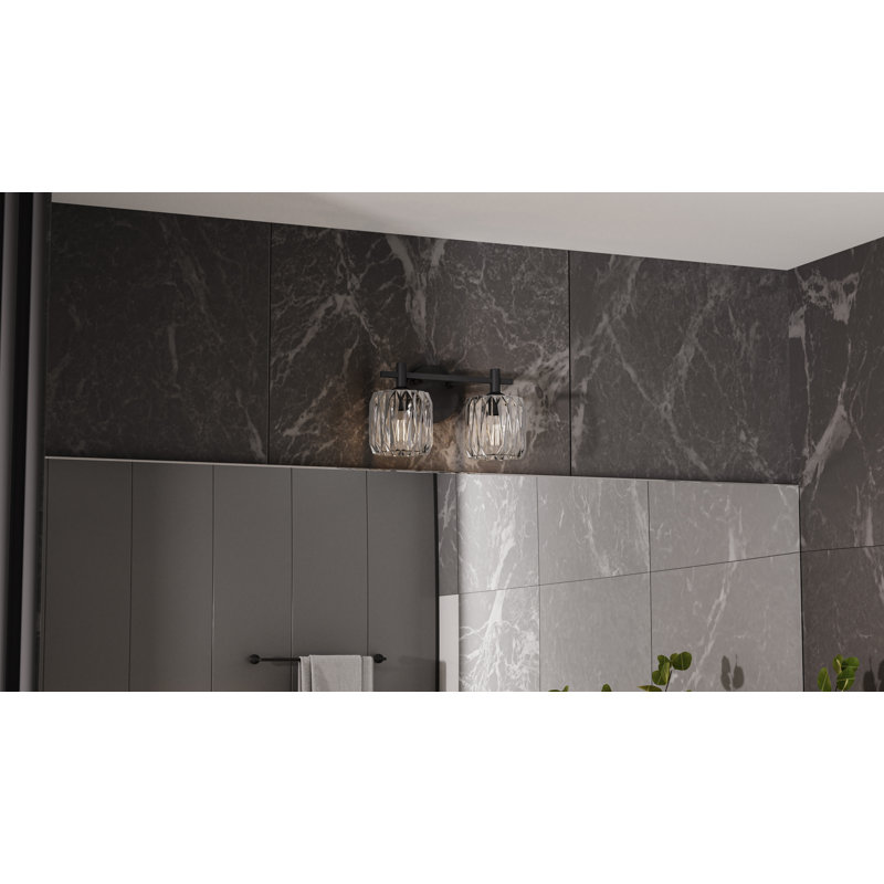 Luminaire pour salle de bain 2 lumières Spade, Chrome poli