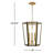 3 - Light Dimmable Lantern Geometric Chandelier-2037775345