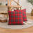 Set Of 4 Classic Red Grid Pillow Case 17.71In X 17.71In Scottish Tartan Plaid Cushion Covers Bed Sofa Pad Party Decor Throw Pillow Cover, A1