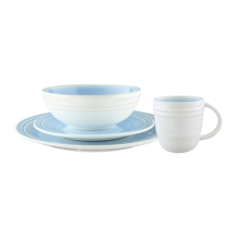 Service de vaisselle 4 pièces Canvas Home Lines, Bleu