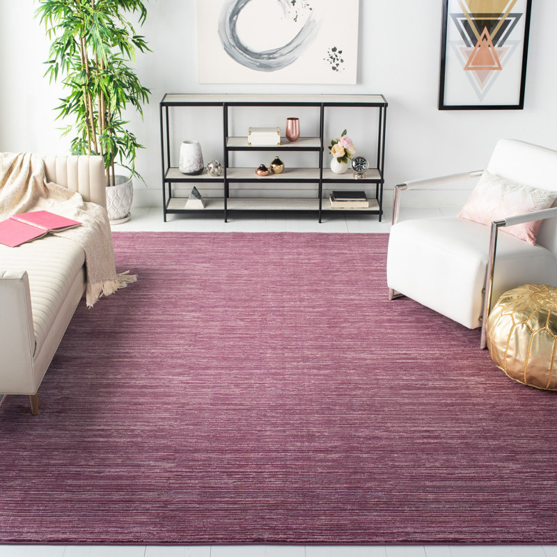 Tapis mauve à motif abstrait Valladolid Mullen, Rectangle 10 pi x 14 pi