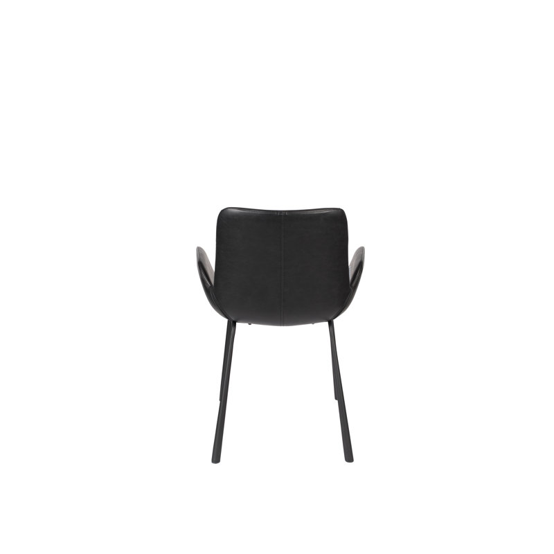 Albert Kuip Upholstered Arm Chair, Black