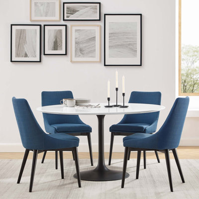 Lippa Round 54" Mid-Century Modern Dining Table
