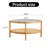 Round Coffee Table With Open Shelf