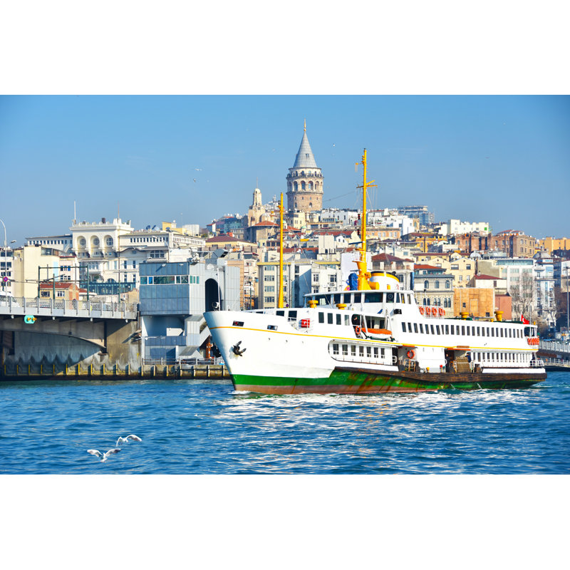 Istanbul Halic Vapur - Photographie sur toile tendue, H 24 po x l 36 po