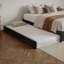 Lit plateforme en bois massif Lamariah avec lit gigogne assorti-457229966-435412024