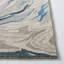 Tapis bleu / beige en laine / coton touffeté à la main Soho-626465891