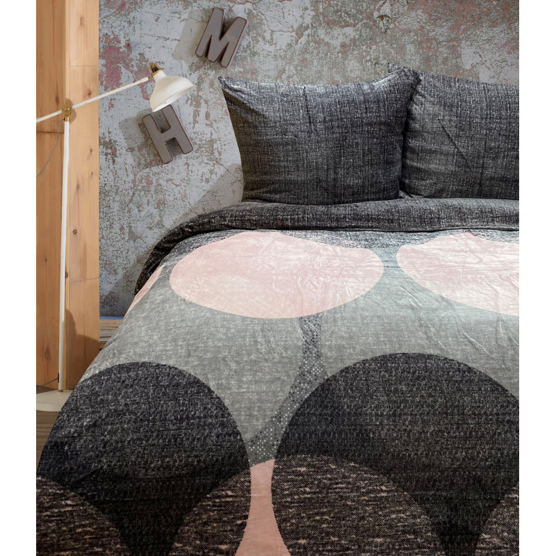 Dnijah Reversible Bed Linen, 200 x 200 cm Duvet Cover - 2 Additional Pieces