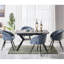 Goddard Mordern Tub Dining Chairs- Upholstered in Velvet, Cushion Padded With Metal Legs- Armchair Room Kitchen Living Room -1352553895-1419835017