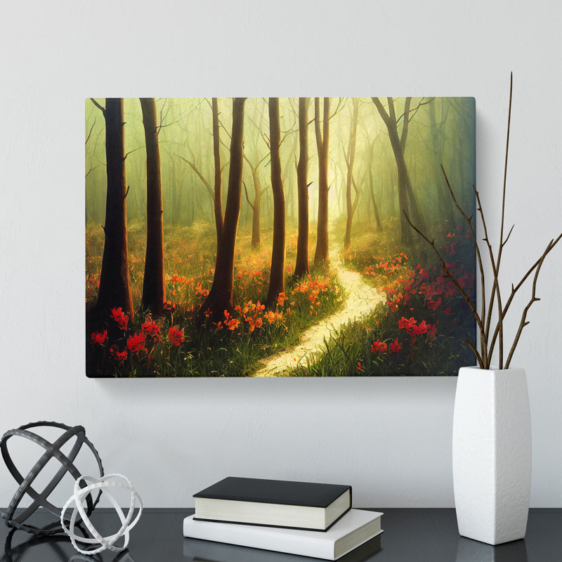 Ravishing Spring Forest - Wrapped Canvas, 40cm H x 60cm W x 3cm D