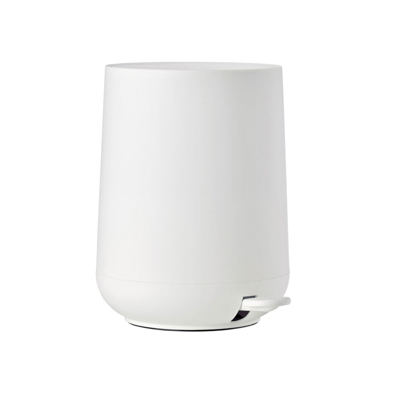 Gratton Plastic Step On Kitchen Trash Can, 5 L, White