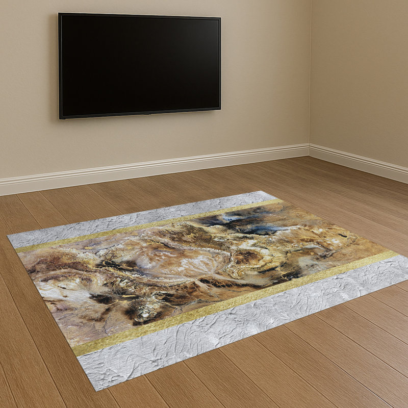 Floral Area Rug, Runner 70 x 140 cm