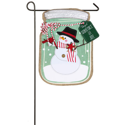 Ernani Double Sided 18'' H x 12.5'' W Polyester Christmas Garden Flag