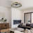 22" Hudman Dimmable Crystal Ceiling Fan with LED Lights-1964117116
