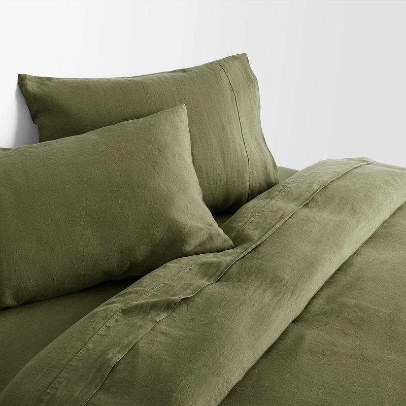 Sheet Set, Full Sheet Set + 2 Pillowcases, Loden Green