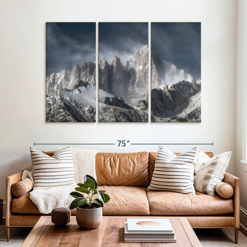 Alvord Snowy Mountain Whitney, H 42 po x l 65 po