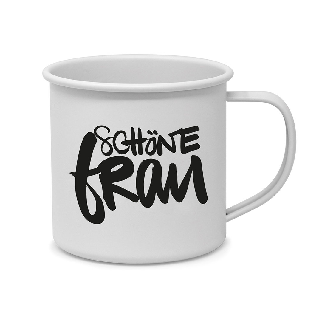 Schöne Frau Metal Mug D@H