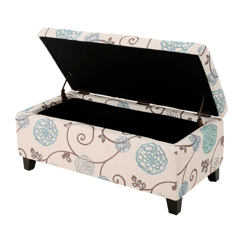 Banc de rangement avec repose-pieds Floral