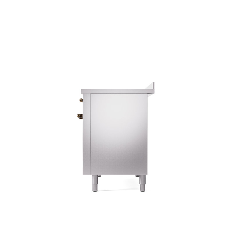 Cuisinière à induction 48 pouces avec 6 éléments à induction ILVE Nostalgie II Series (porte en verre)