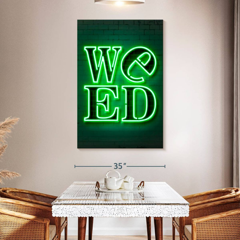 Weed, 51" H x 34" W