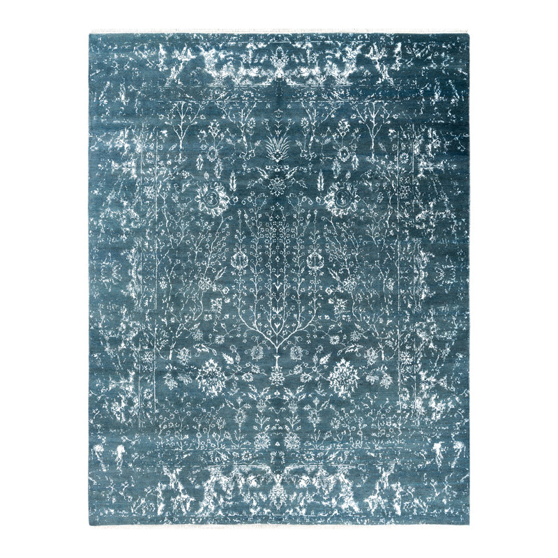 Overdyed One-of-a-Kind 7' 10" X 10' 3" Hand Knotted Area Rug