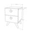 Table de chevet 2 tiroirs Orinda-605954715