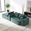 Canapé modulaire en L en chenille à assise profonde avec méridienne de 56,7 po-1500808622