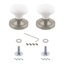 Classic Rosette with White Porcelain Door Knob-934348080