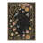Alfred Avianora Floral Machine Washable Black Indoor Area Rug with Non-Slip Backing-1344383477