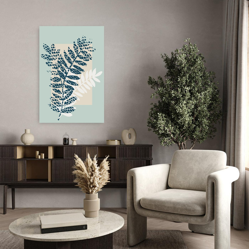 Contemporary Art Abstract Bold Contemporary Nature Plant Art 1 Piece Wrapped Canvas Wall Art, 91.44 cm H x 60.96 cm W