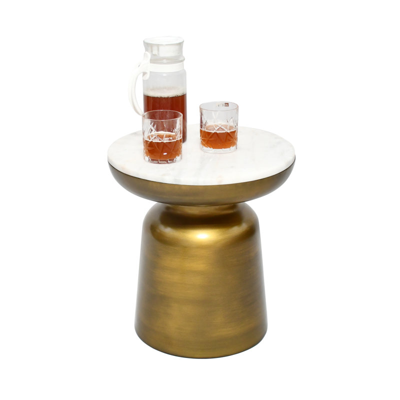 Table d'appoint Gret & Cret, Laiton