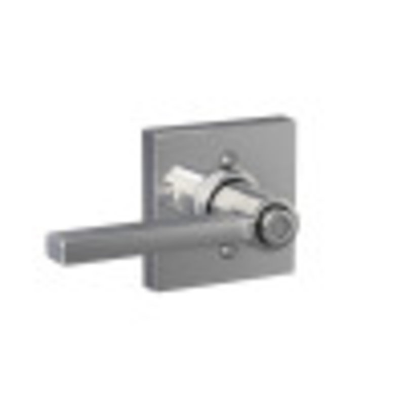 Latitude Lever with Collins Trim Bed and Bath Lock, Bright Chrome