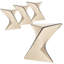 Table d'appoint sculpturale sablier de 17 po Saraye - Table de bout empilable et entièrement assemblée pour le salon, la chambre à coucher ou le patio-94923776-129750743