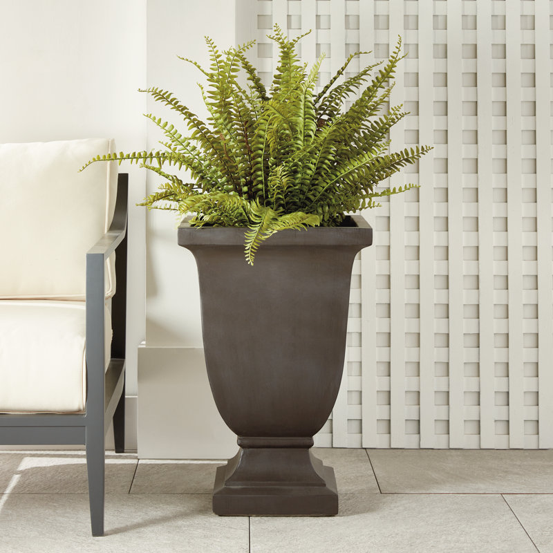 Beckett Concrete Composite Planter, 28.5"H x 20"W x 20"D