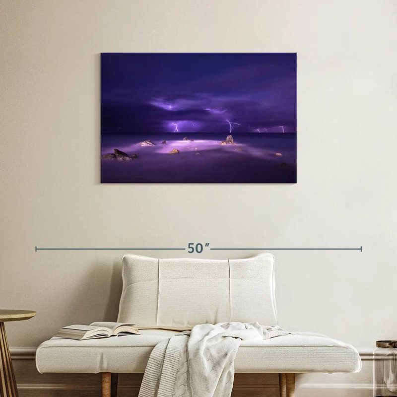 Purple Beach Lightning
