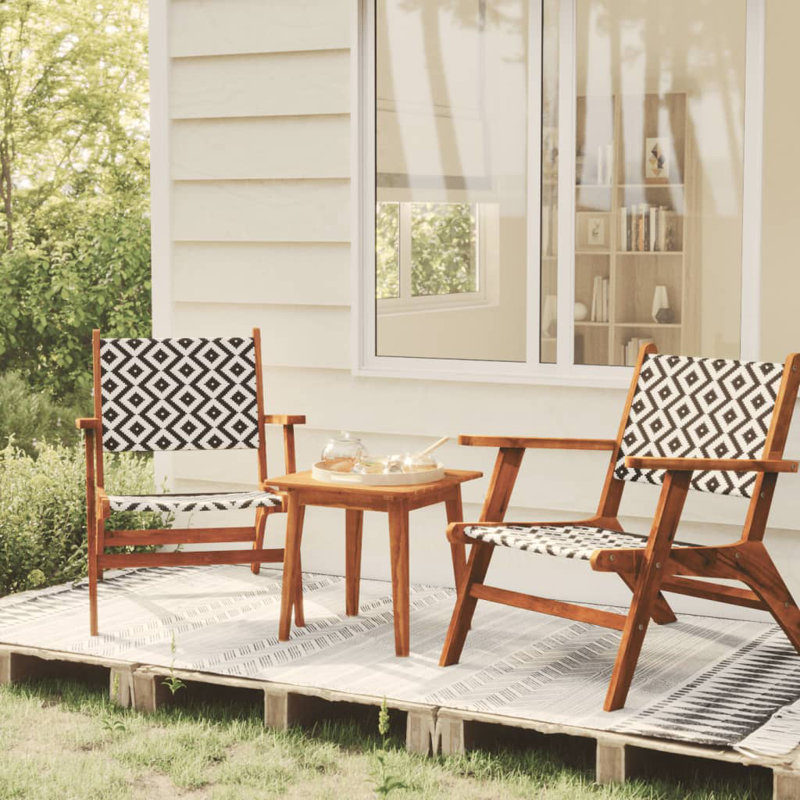 Ishiah Square 2 - Person 17.7" Long Bistro Set