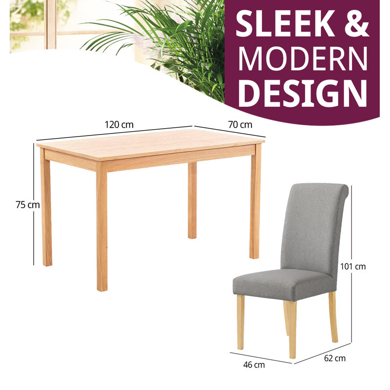 4 - Person Solid Oak Dining Set