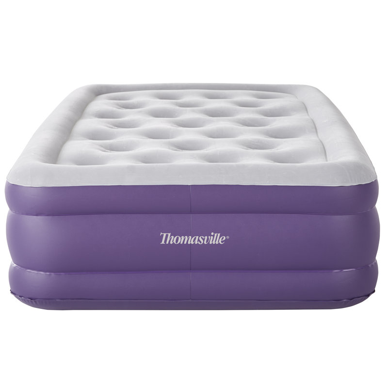 Thomasville Twin Purple Raised Air Mattress with Electric Pump