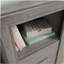 Bureau moderne avec tiroir-classeur, finition brune