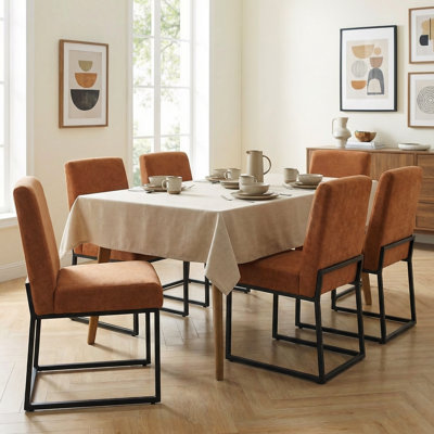 Ensemble de chaises d'appoint en chenille 19,9 po H (ensemble de 6)