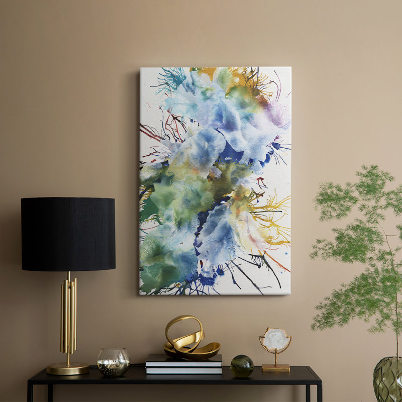 Like An Iris I -Custom Wrapped Gallery Cavas, 18" H x 12" W