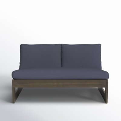 Louise 43" Wide Loveseat with Cushions by AllModern