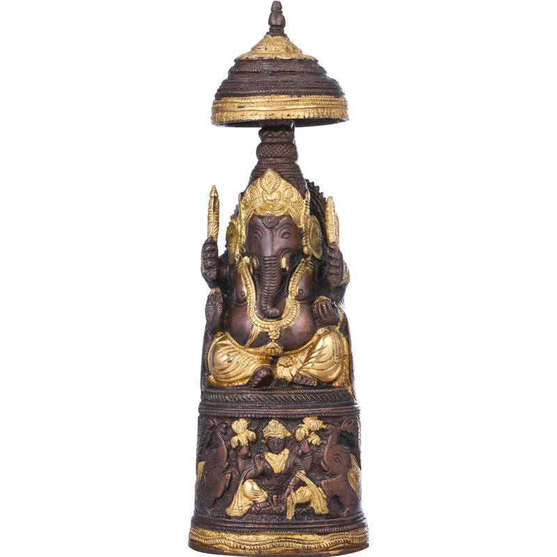 Nyakume le roi Ganesha avec Lakshmi Ji