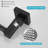 Matte Black Toilet Paper Holder and Towel Ring Set, 2 Piece Wall Mounted Bathroom Hardware - For Home, Apartment,   Hotel