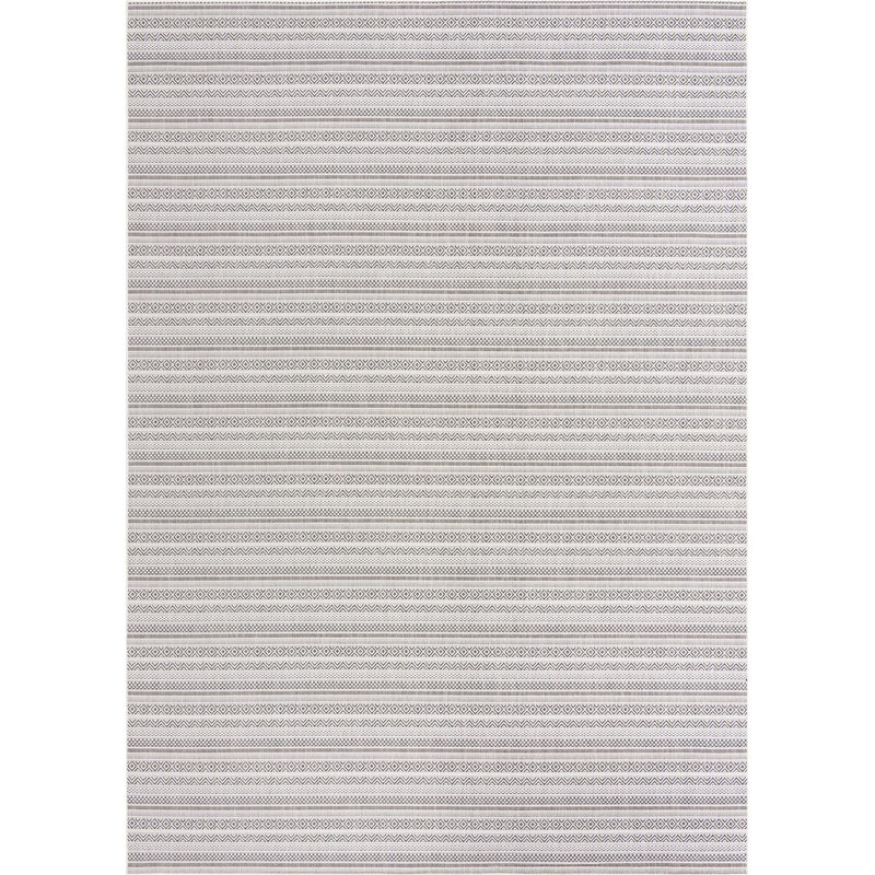 Tapis d'extérieur scintillant de couleur beige, Rectangle 10 pi x 14 pi