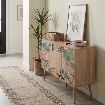 Forest Whisper Hornbeam Legs Unique Console Sideboard