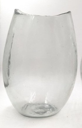 Glass Table Vase, 14" H x 9" W x 9" D